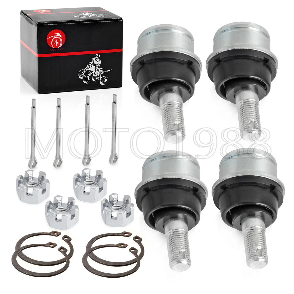 Set of 4 Front Upper Lower Ball Joints for Yamaha Grizzly YFM350 YFM400 YFM450 (1995–2006)