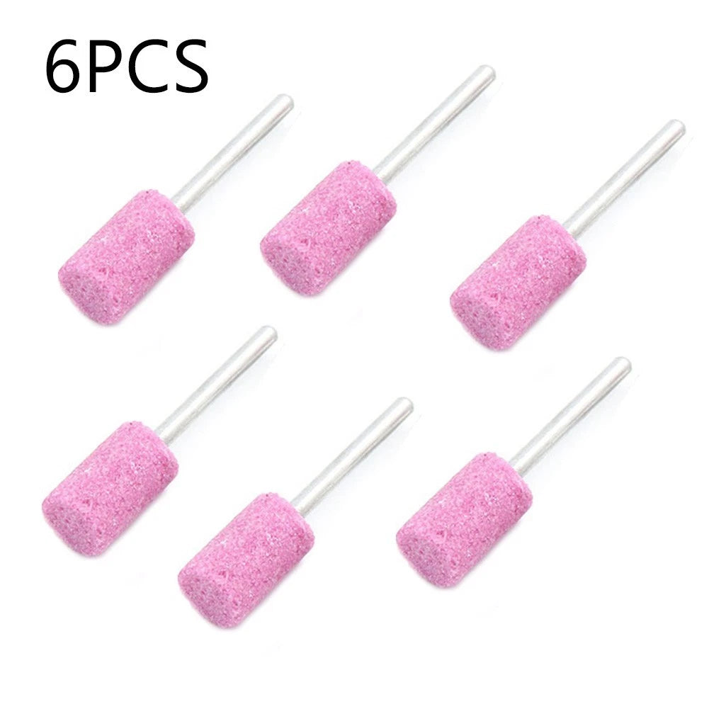 6PCS Abrasive Mounted Grind Stone for (3mm Shank)