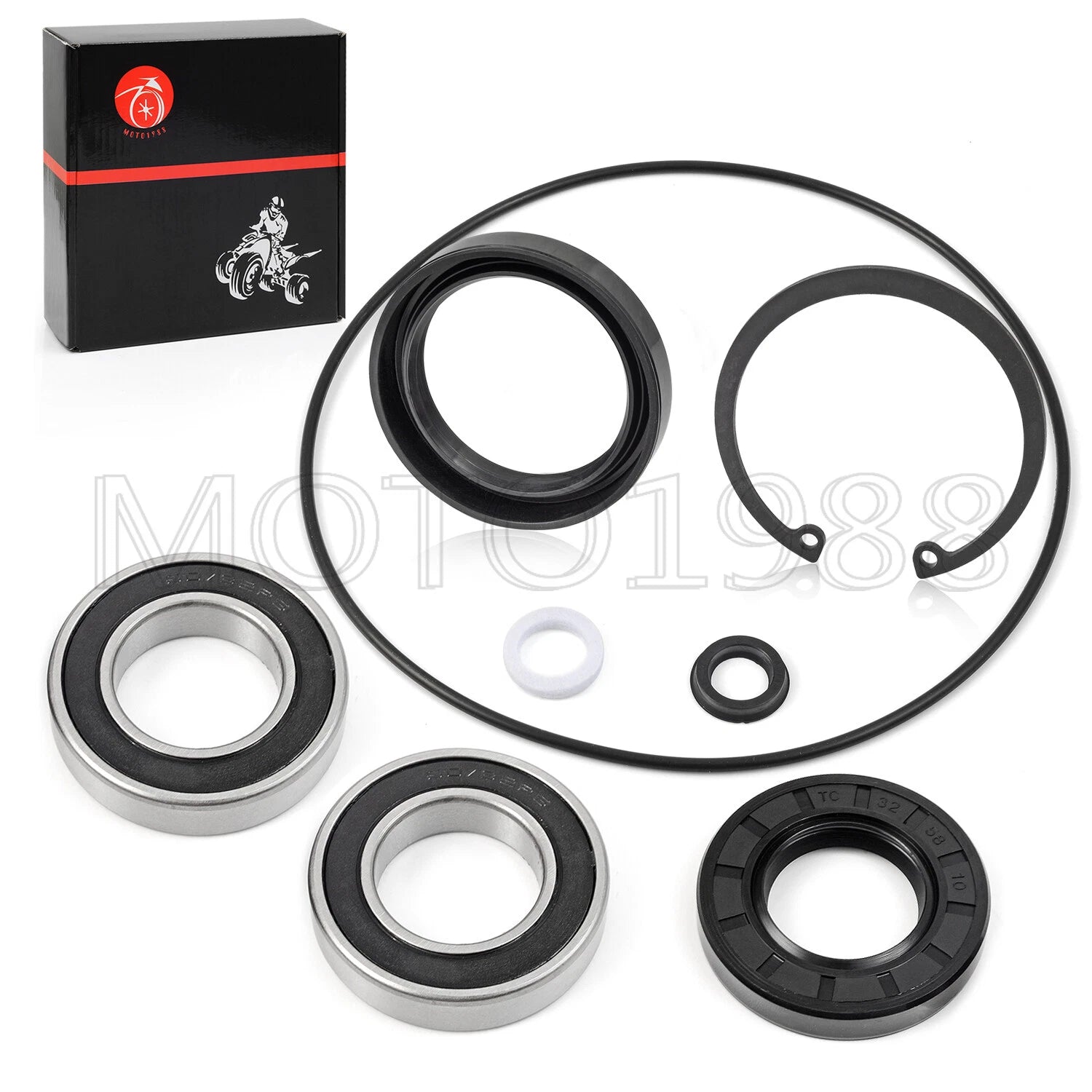 Rear Axle Bearings & Seal Rebuild Kit for Honda TRX250 Recon (1997–2017)
