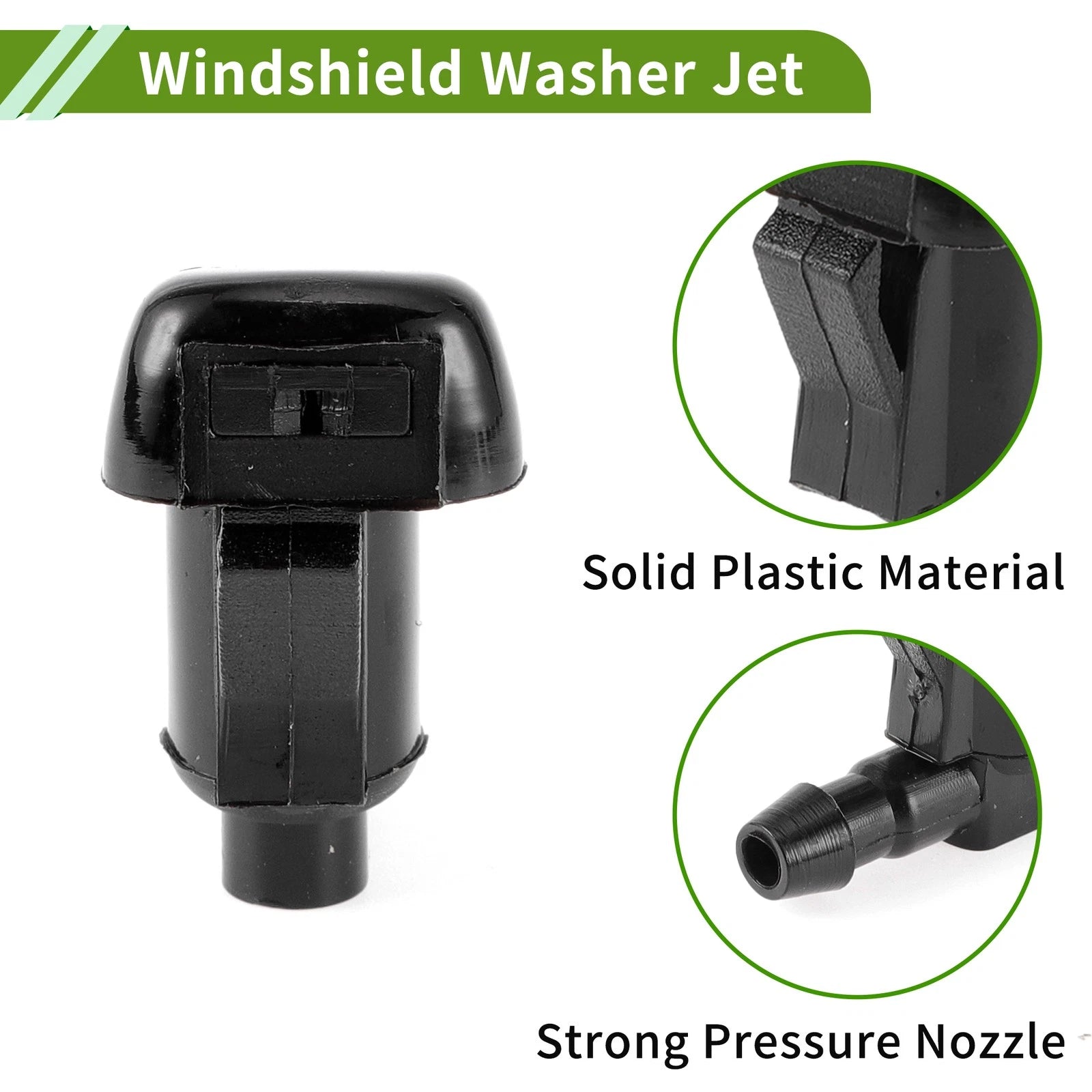 Windshield Washer Nozzle w/ Hose Connector for GMC (No. 15247800)