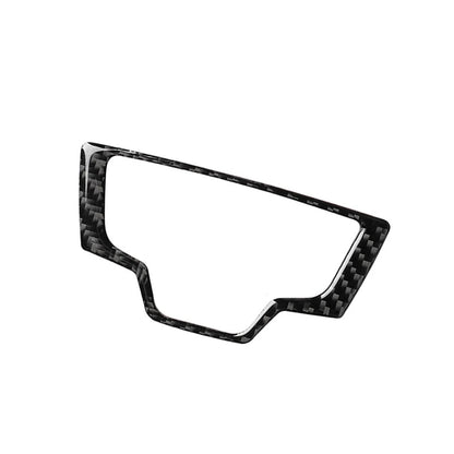 Carbon Black Interior Multimedia Knob Cover Trim For Audi A6 A7 2012-2018