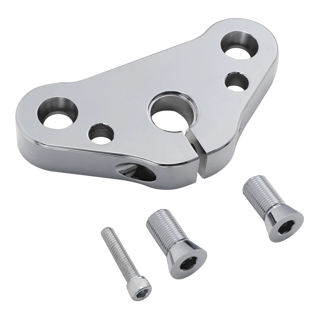 Chrome Triple Tree Top Clamp for Harley Cross Bones FLSTSB (2008–2011)