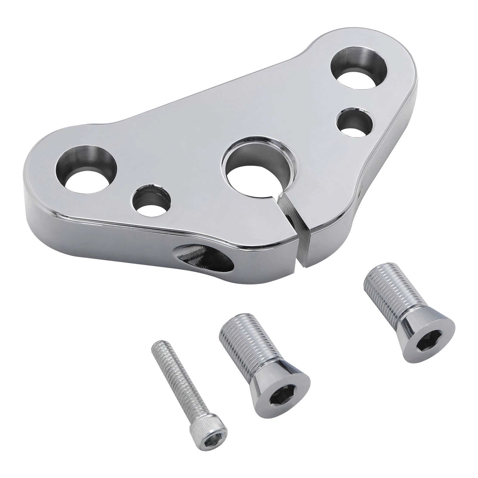Chrome Triple Tree Top Clamp for Harley Cross Bones FLSTSB (2008–2011)