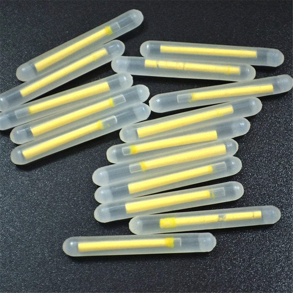 100pcs 1.5" Mini Glow Sticks Green for Night Golfing/Fishing