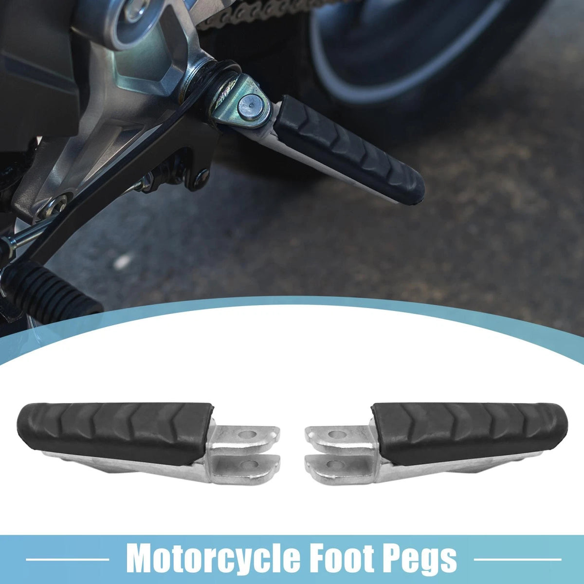Motorcycle Footpegs Pair Aluminum 8mm for BMW R Series (2005–2020)