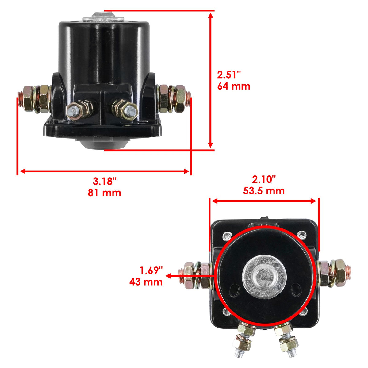 Starter Relay Solenoid Replacement for Mercury 20 HP (1977–1989)