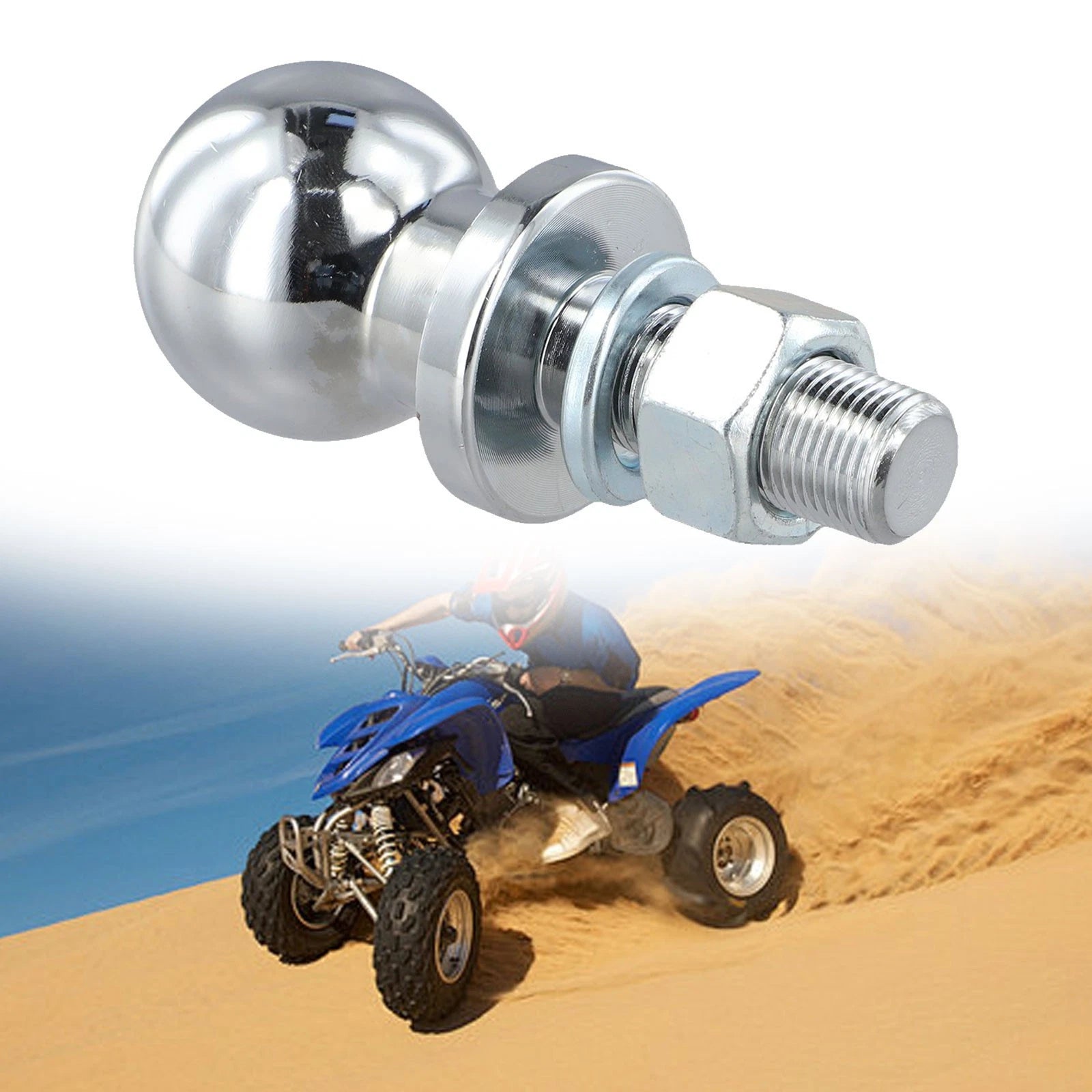ATV Trailer Ball for Beach Car Trailer (2000lbs Towing Capacity)