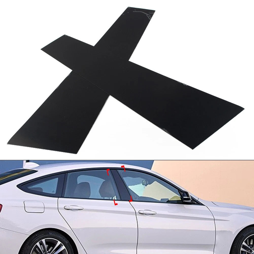 2X Door Window Pillar Posts Cover Trims for BMW 3 Series GT (2013–2019)