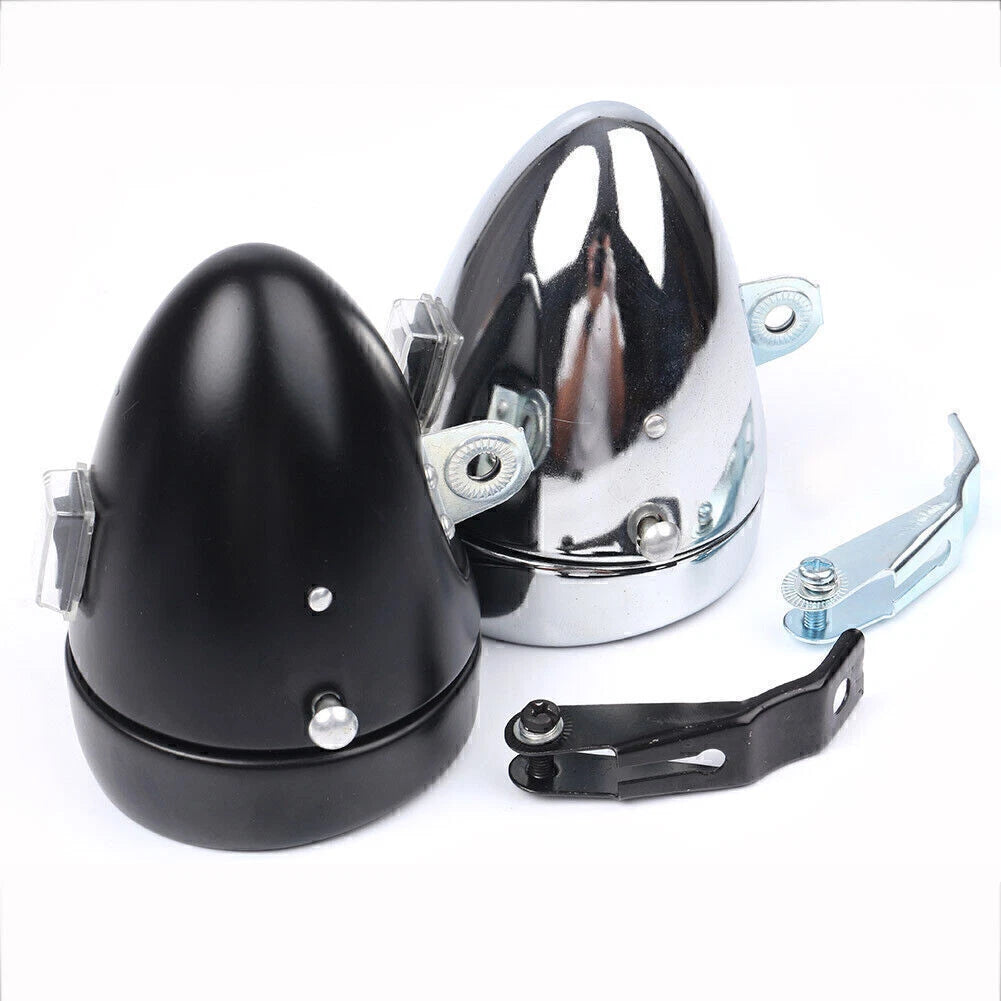Set of 2 Vintage LED Bicycle Headlights Front Rear Lamp