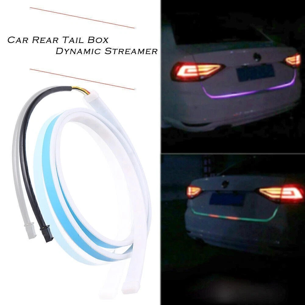 120CM LED Rear Tail Box Dynamic Streamer Turn Signal Light for Cars