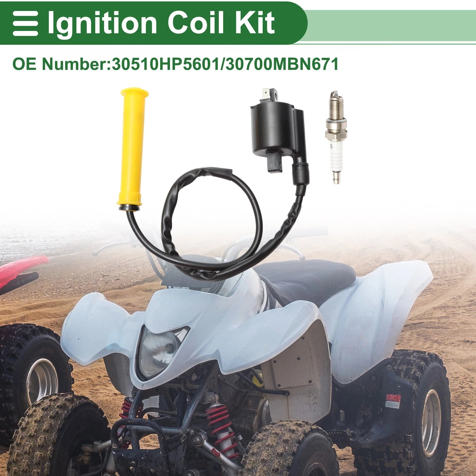 Ignition Coil Replacement for Honda ATV TRX420FPA (2009–2013) 1 Set