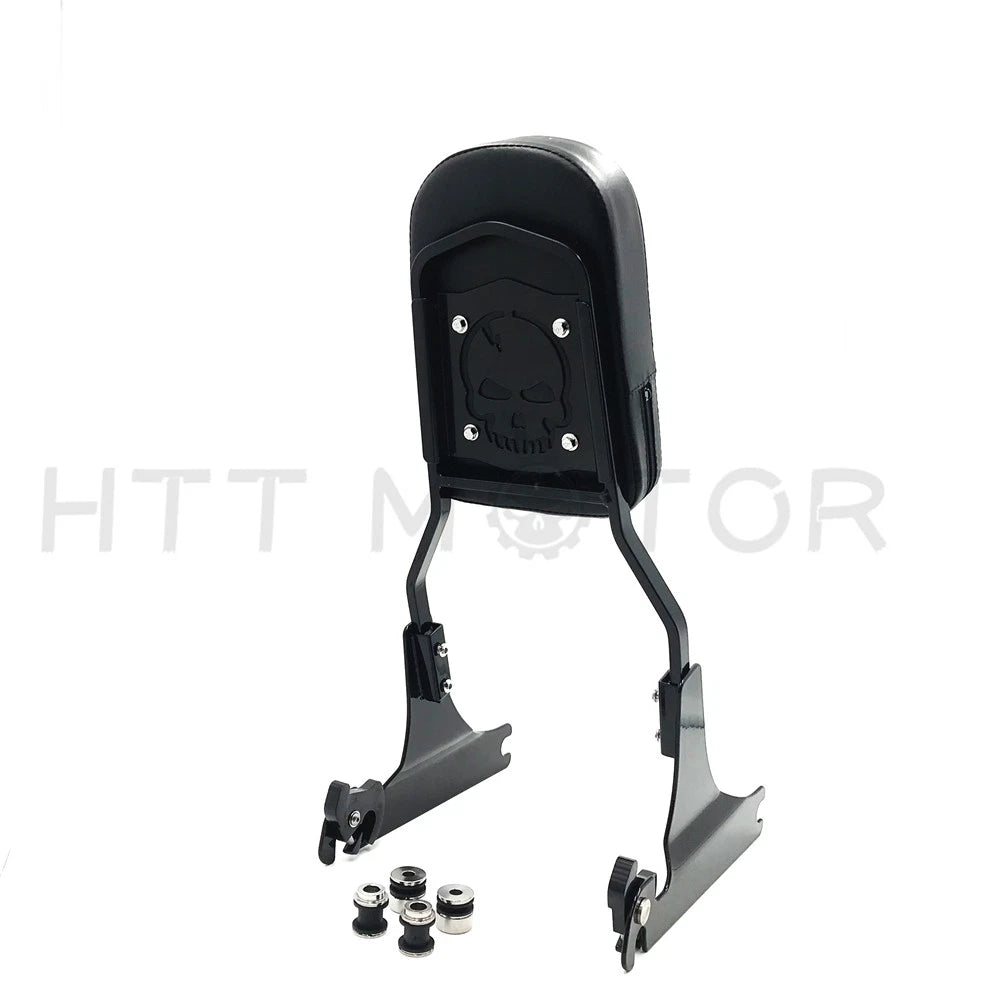 Gloss Black Detachable Backrest Sissy Bar for Harley FLST FLSTSC (2005–Present)
