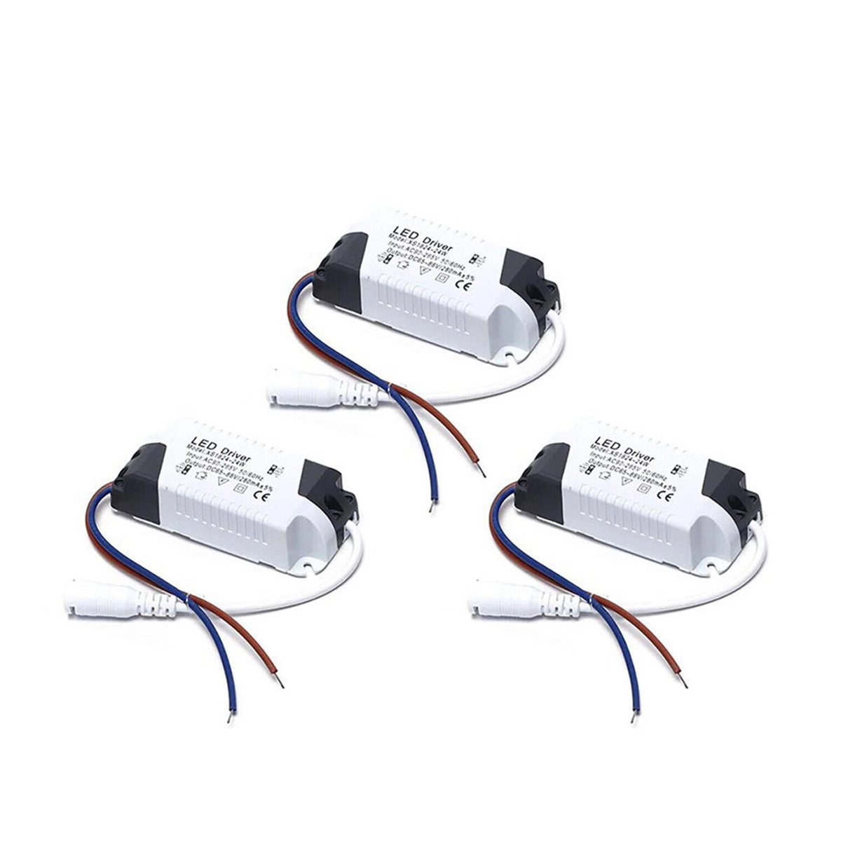 3X LED Driver Adapter for AC Input 90-265V 50/60Hz