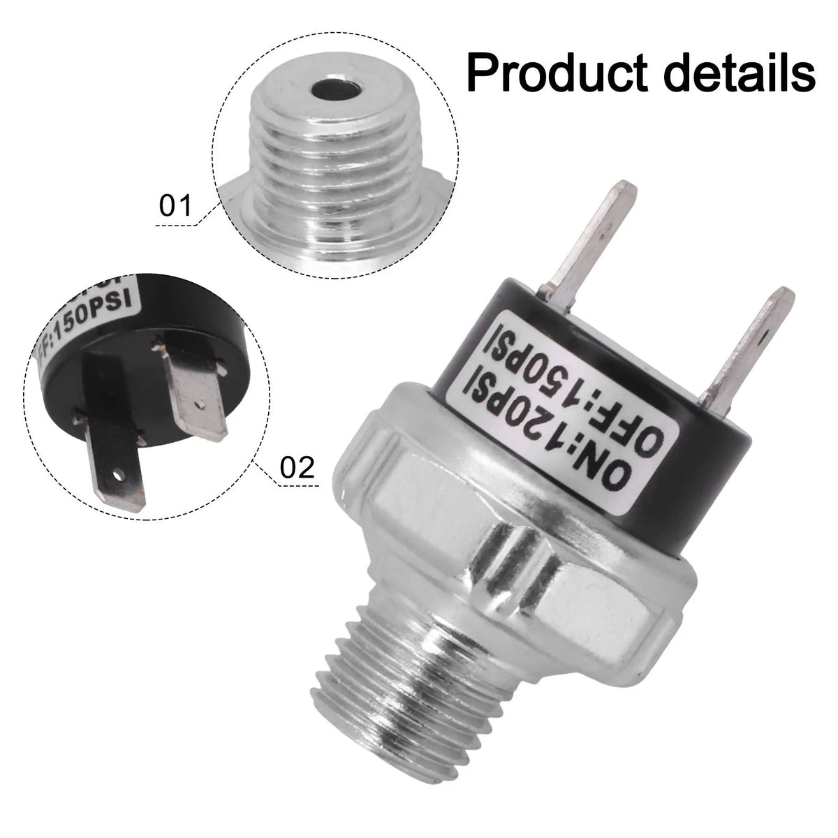 Compressor Switch for Electric Drive (15A, 44mm)