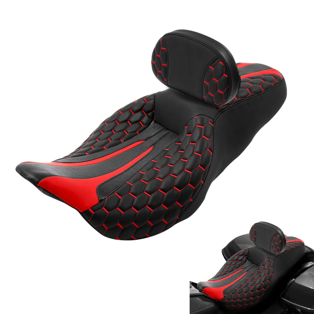 Seat & Backrest Pad for Harley Street Glide (2009–2023)