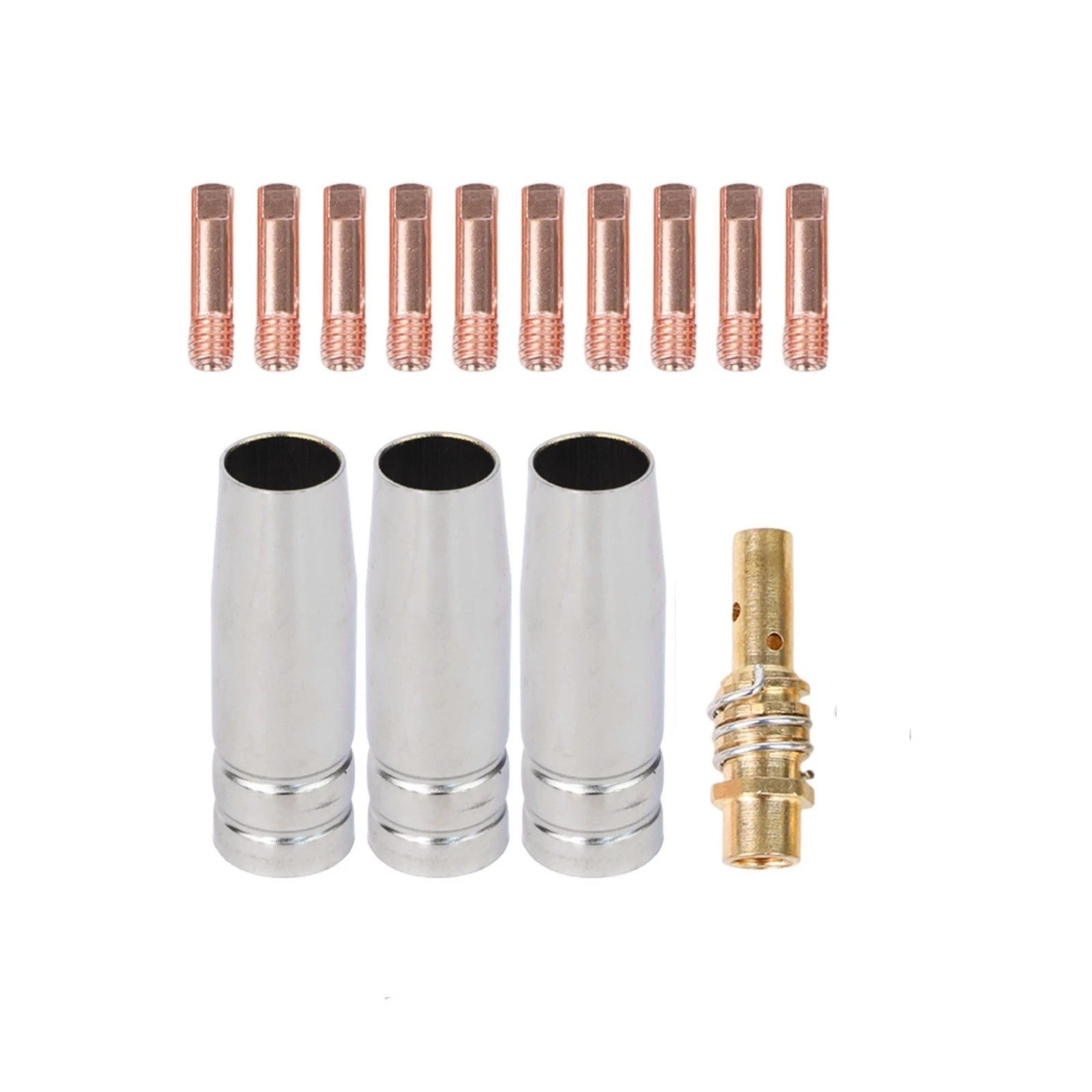 14PCS MIG Welding Kit with Nozzles, Diffusers, Tips for DIY Projects