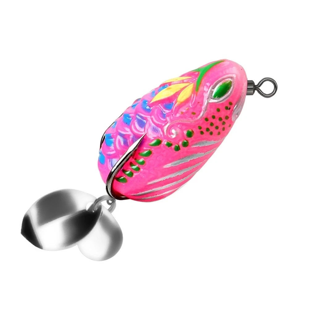 Fishing Bait Thunder Frog Soft Frog Lure with Double Hooks (3.5cm)