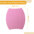 3D Car Door Cup Protector Sticker for Universal Fit (79x89mm) - Pink