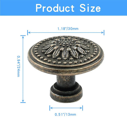 6X Antique Kitchen Cabinet Door Knob Handle Pull for Furniture
