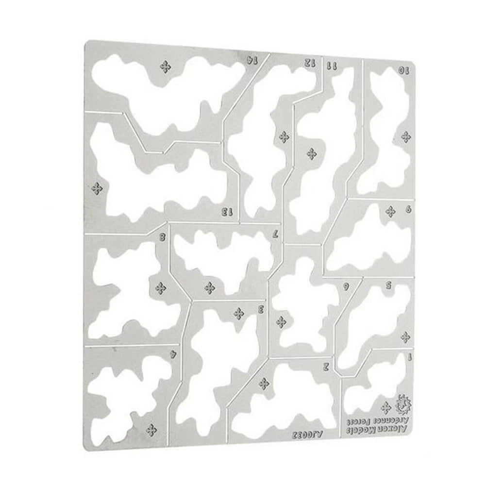 Stenciling Template for Model Craft (1/35, 1/100)