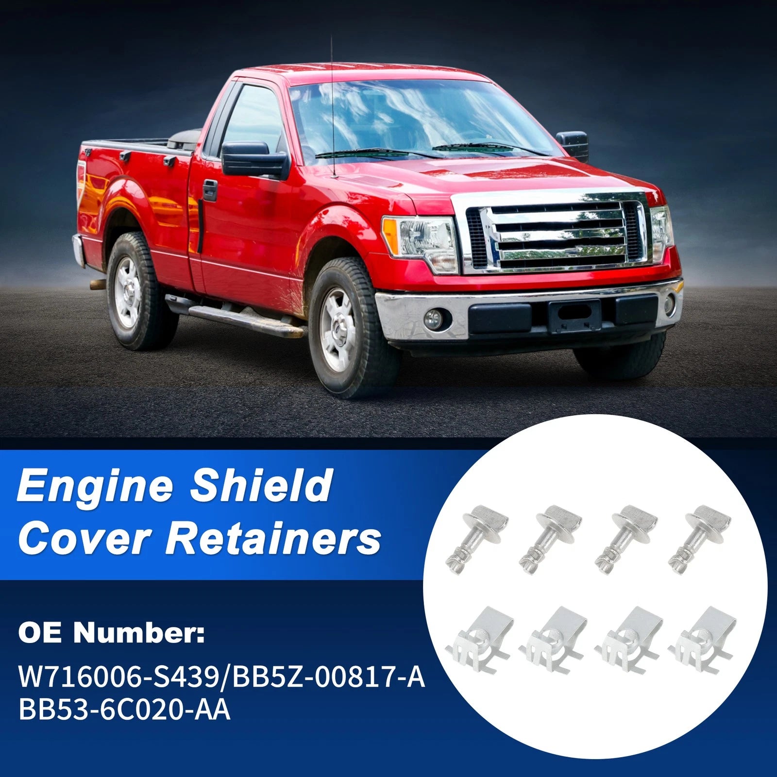 Engine Cover Retainers Replacement for Ford Lincoln (2005–2018)