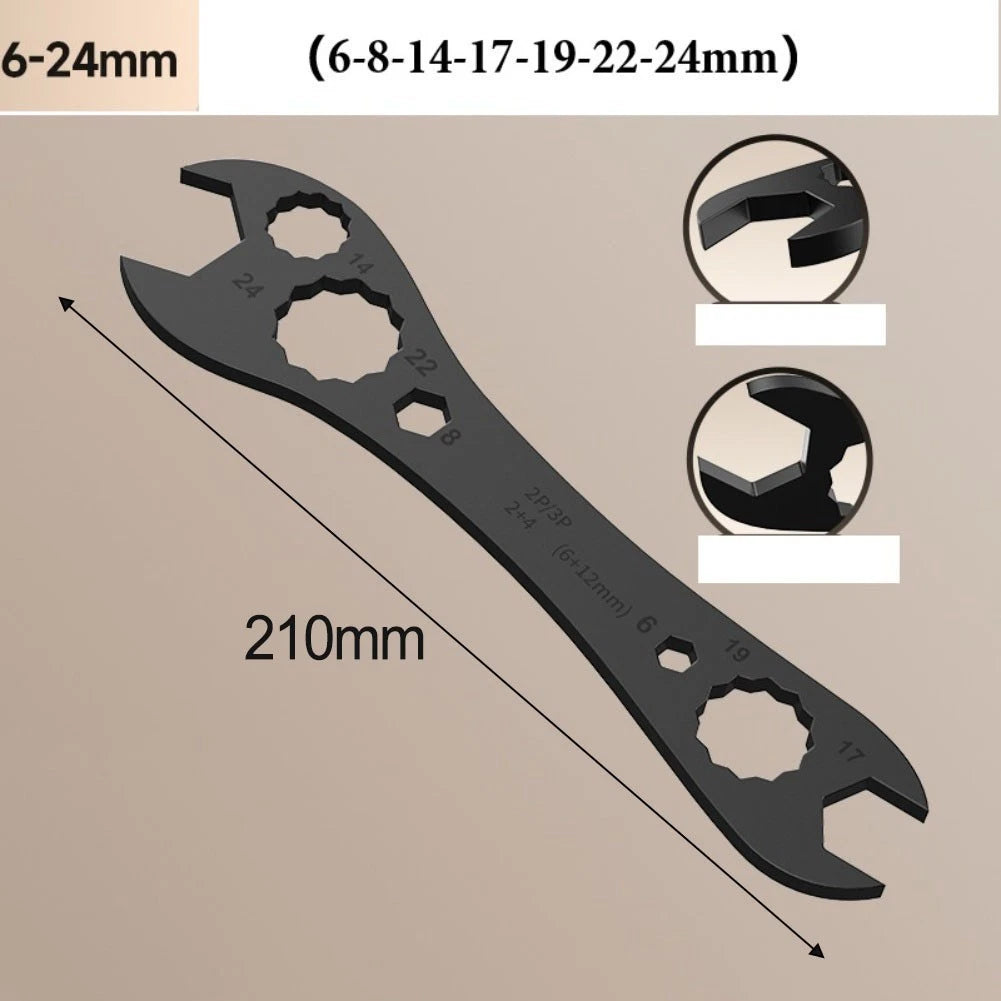 Multi Purpose Air Conditioner Repair Wrench with Flat Double End Design
