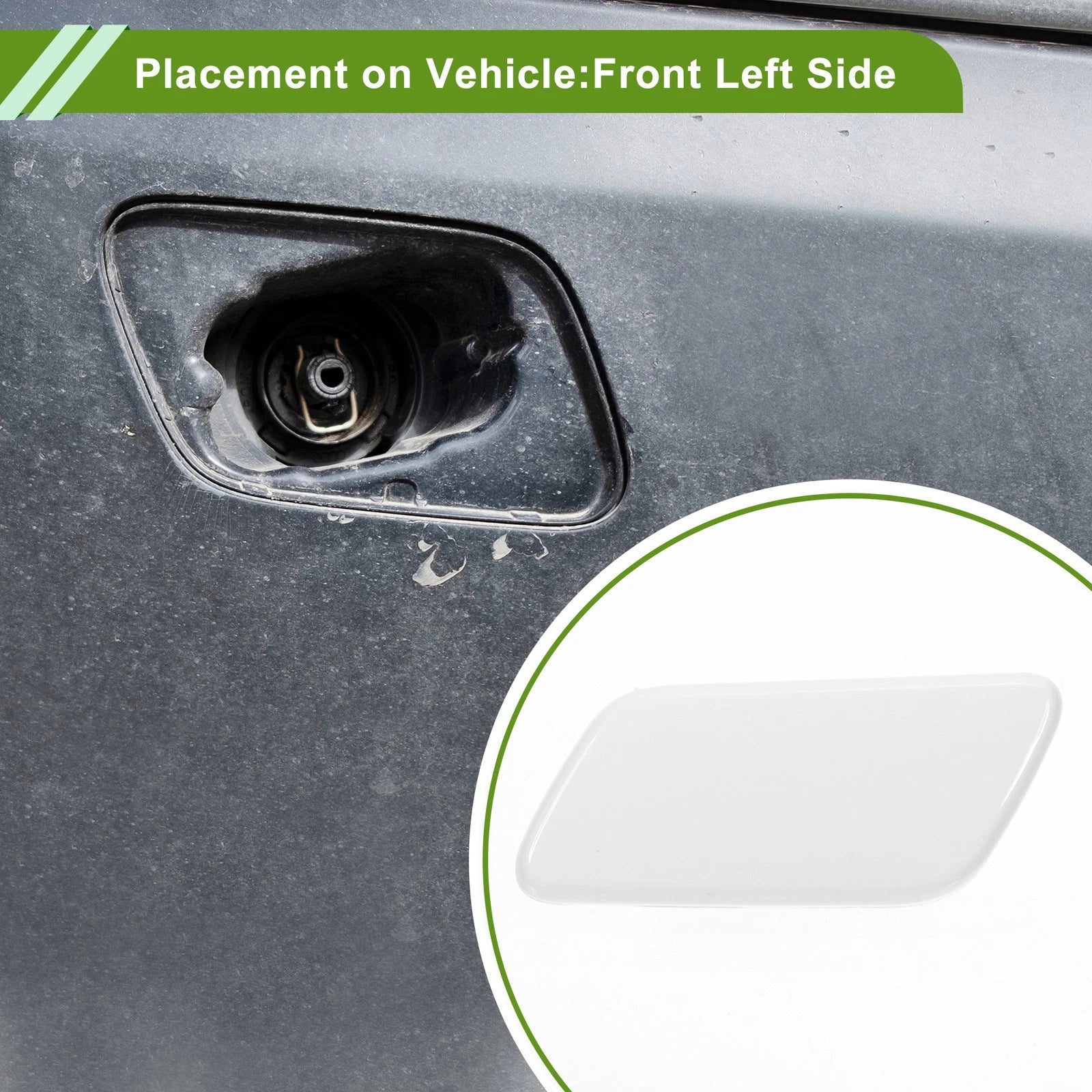 Front Left Washer Nozzle Cover Replacement for Toyota Land Cruiser (2013–2015)