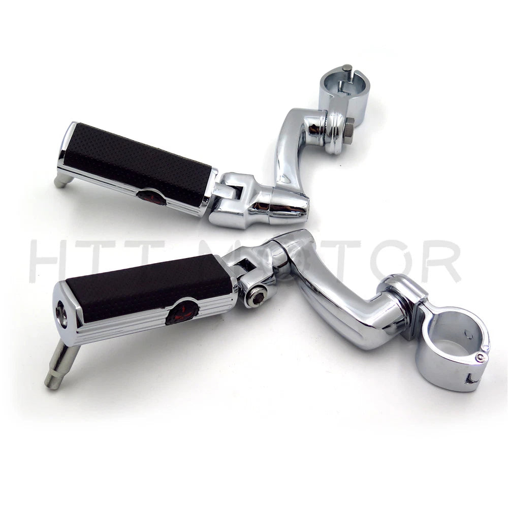 Gear Skull 1" 25mm Arched Footpeg Mounting Kit for Motorcycle