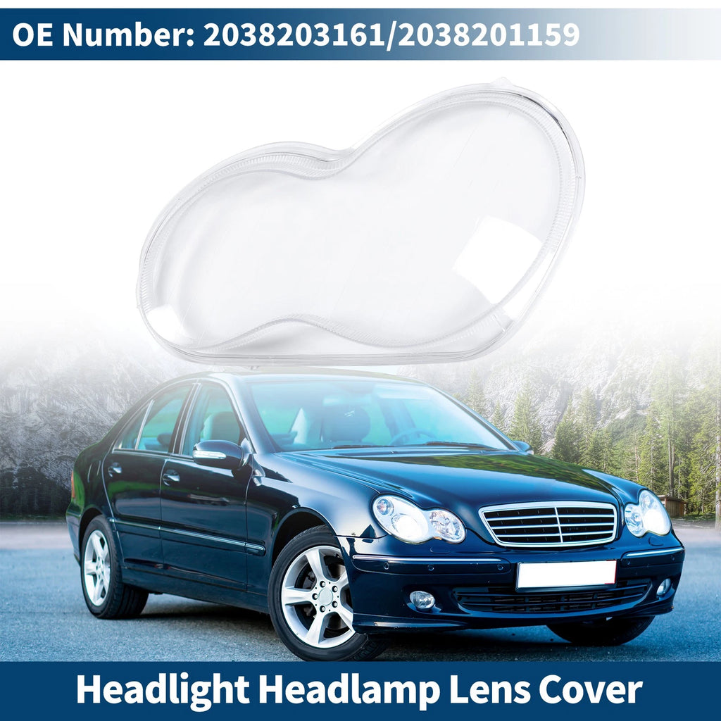 Front Left Headlight Lens Cover Replacement for Mercedes-Benz (2010–2016)