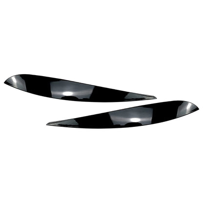 Headlight Eyebrow Eyelid Molding Trim for VW Polo 9N (2005–2009) Black