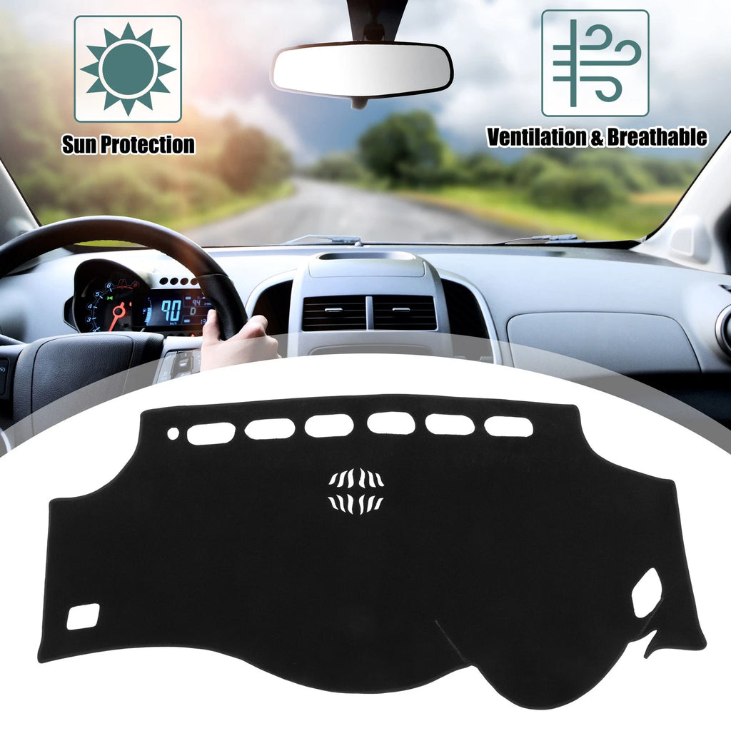 Dashboard Cover Black Polyester Mat Protector for Toyota Alphard (2008–2015)