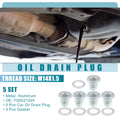 Oil Drain Plug Set with Gasket Replacement for Mazda 3 (2006–2023)