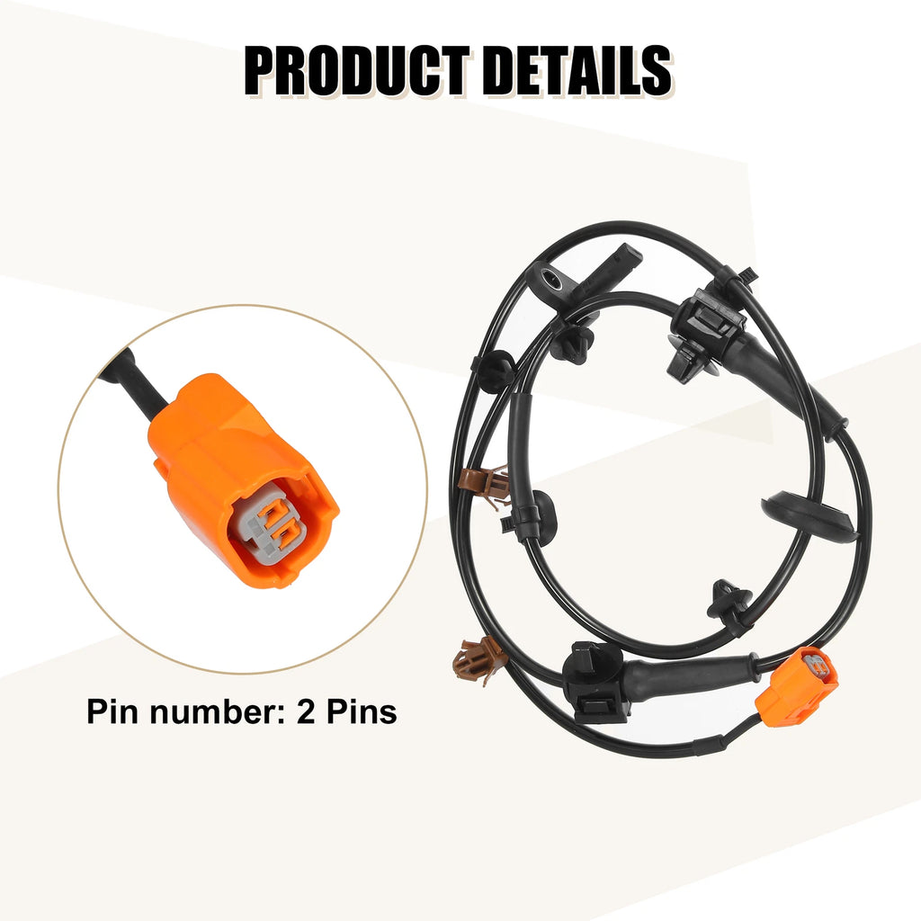 Front Right ABS Sensor No. 57450SLNA01 for Honda Fit (2007–2008)
