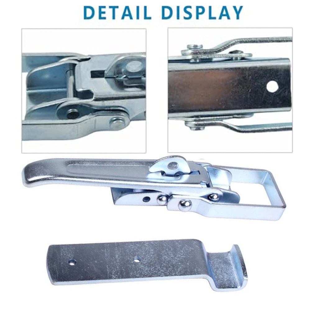 Trailer Gate Latch Handle Set Galvanized Iron for Utility RV and Camper