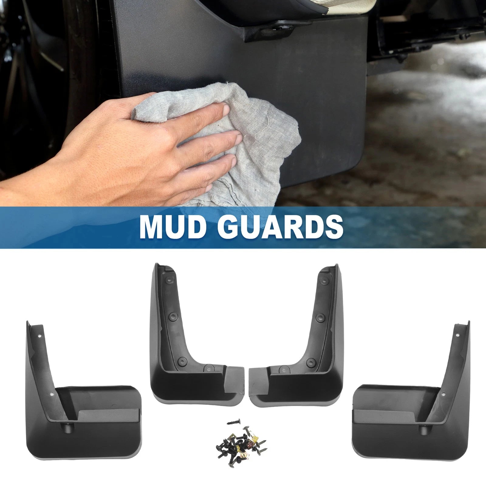 Mud Flaps Splash Guards Front for Subaru Forester (2014–2018)