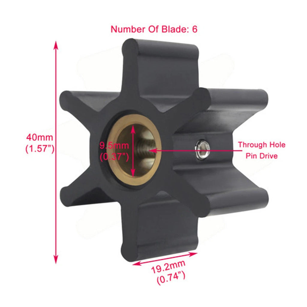 Water Pump Flexible Impeller for Jabsco 4528-0001 Volvo 803729 Sherwood 9979