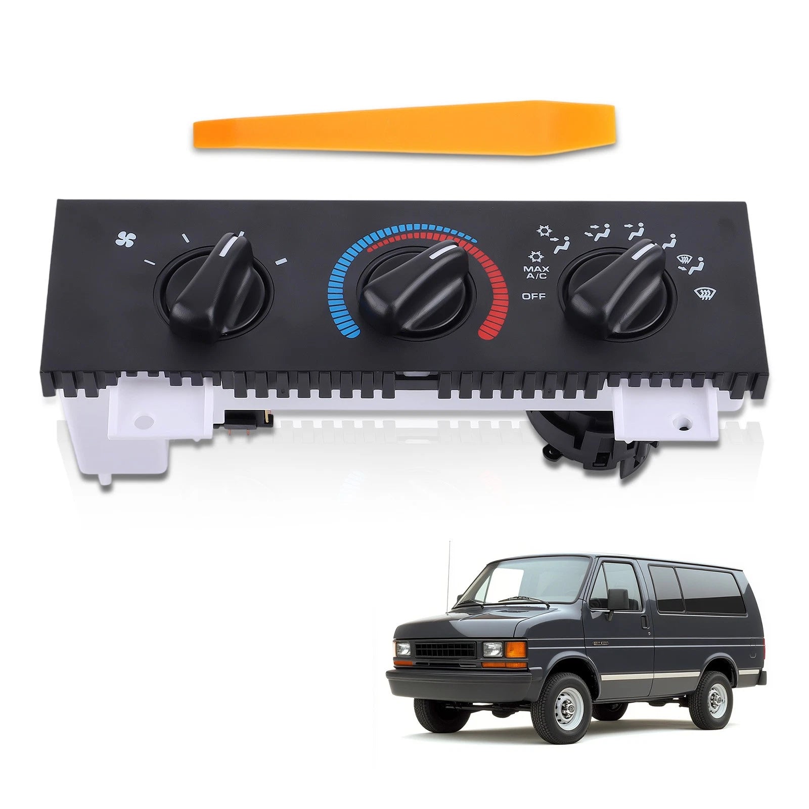 HVAC Temperature Control Panel for Dodge Ram 2500 3500 Van (1998–2003) 55055459AB