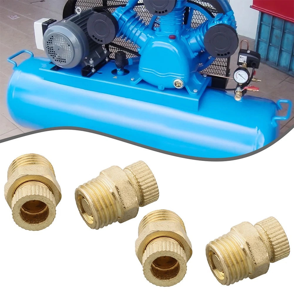 Set of 4 Brass Drain Screws for Small Air Pump