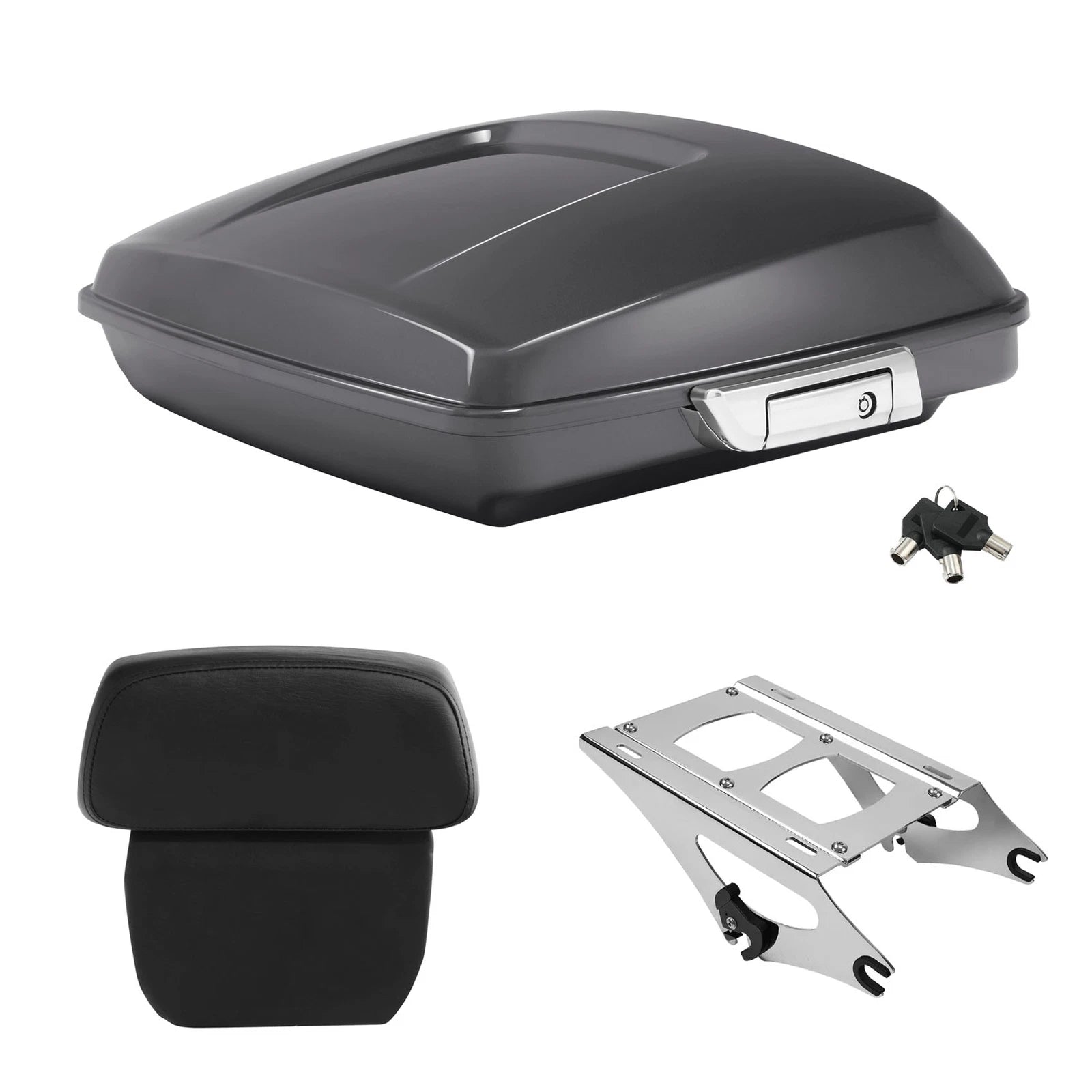 Razor Trunk Backrest Mount for Harley Touring (2014–2026) Gauntlet Gray Metallic