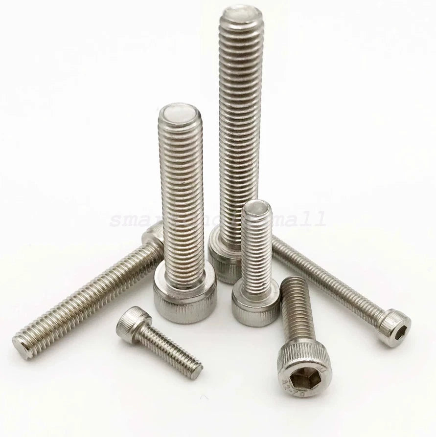 10pcs Hex Socket Cap Allen Head Screws M2 M2.5 M3 M4 M5 M6