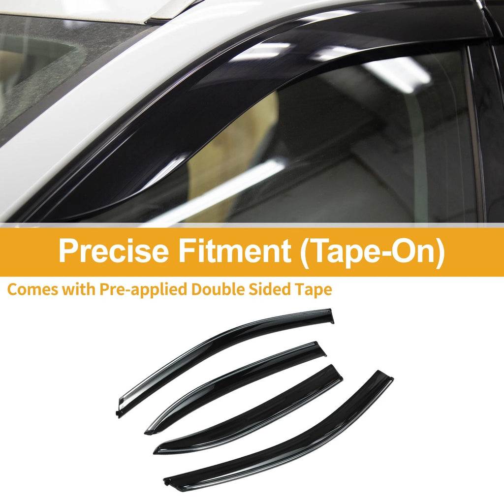 Window Deflectors Side Window Vent Visors 1 Set for Volkswagen Jetta (2011–2018)