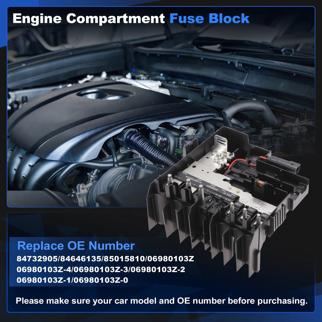 Battery Distribution Compartment Fuse Block for Chevy Silverado, GMC