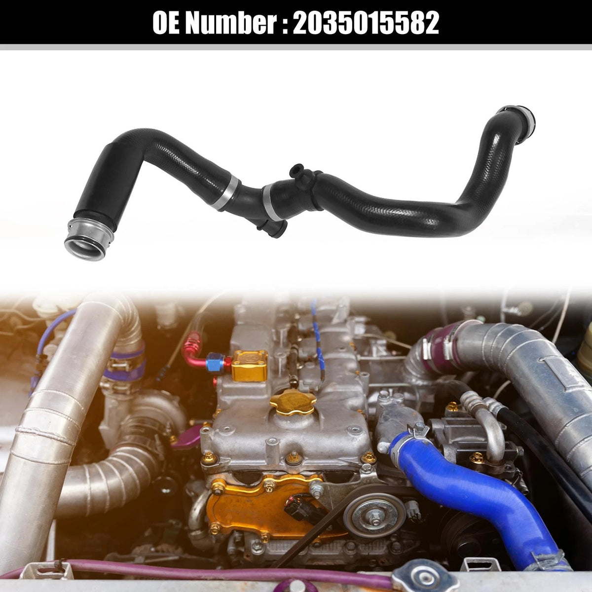 Lower Radiator Coolant Hose Replacement for Mercedes-Benz C230 (2003–2005)