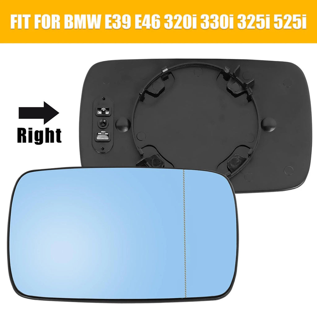 Right Side Heated Mirror with Backing Plate for BMW E39 E46 330i 325i