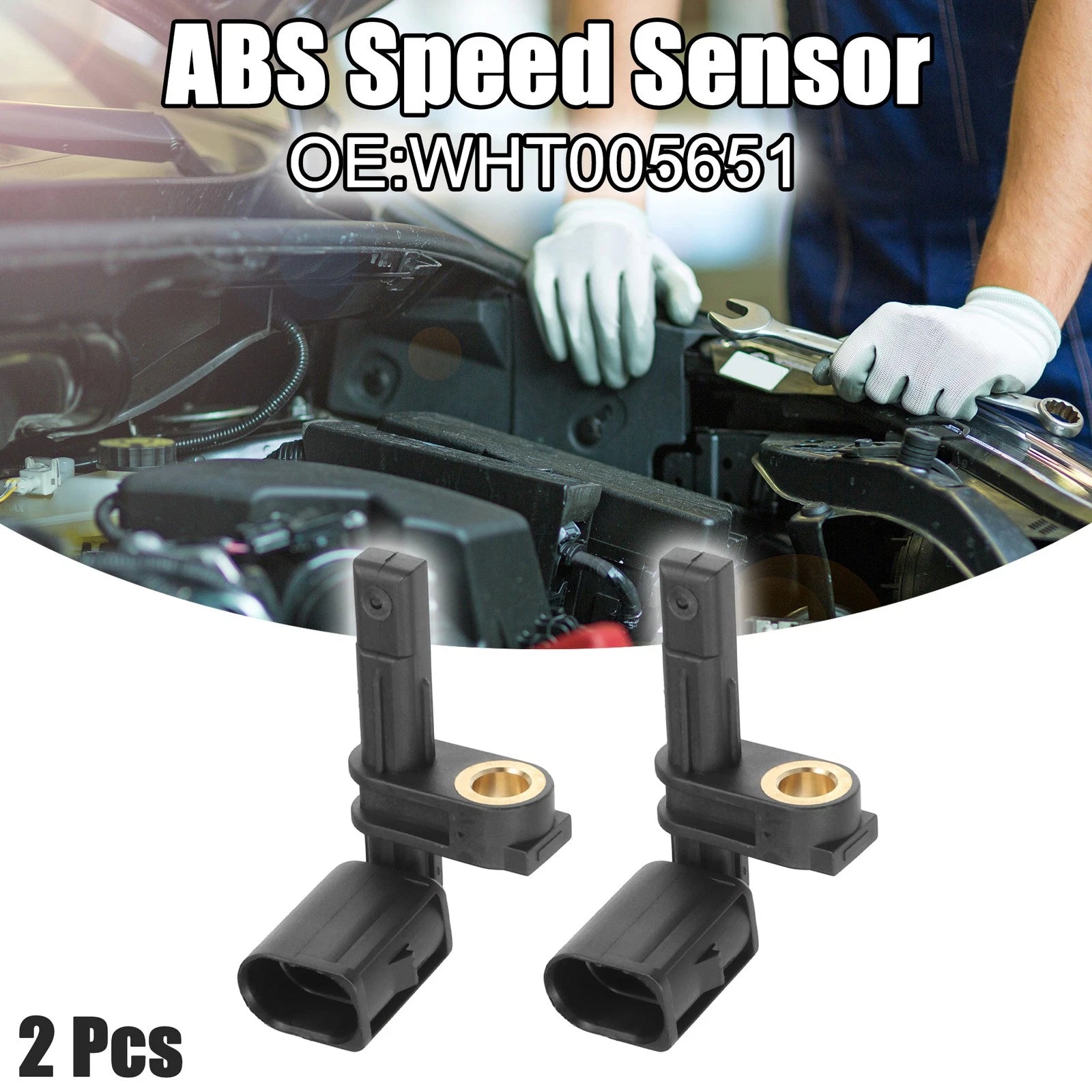 2pcs ABS Sensor Front Left Right Replacement for Volkswagen Touareg (2011–2016)