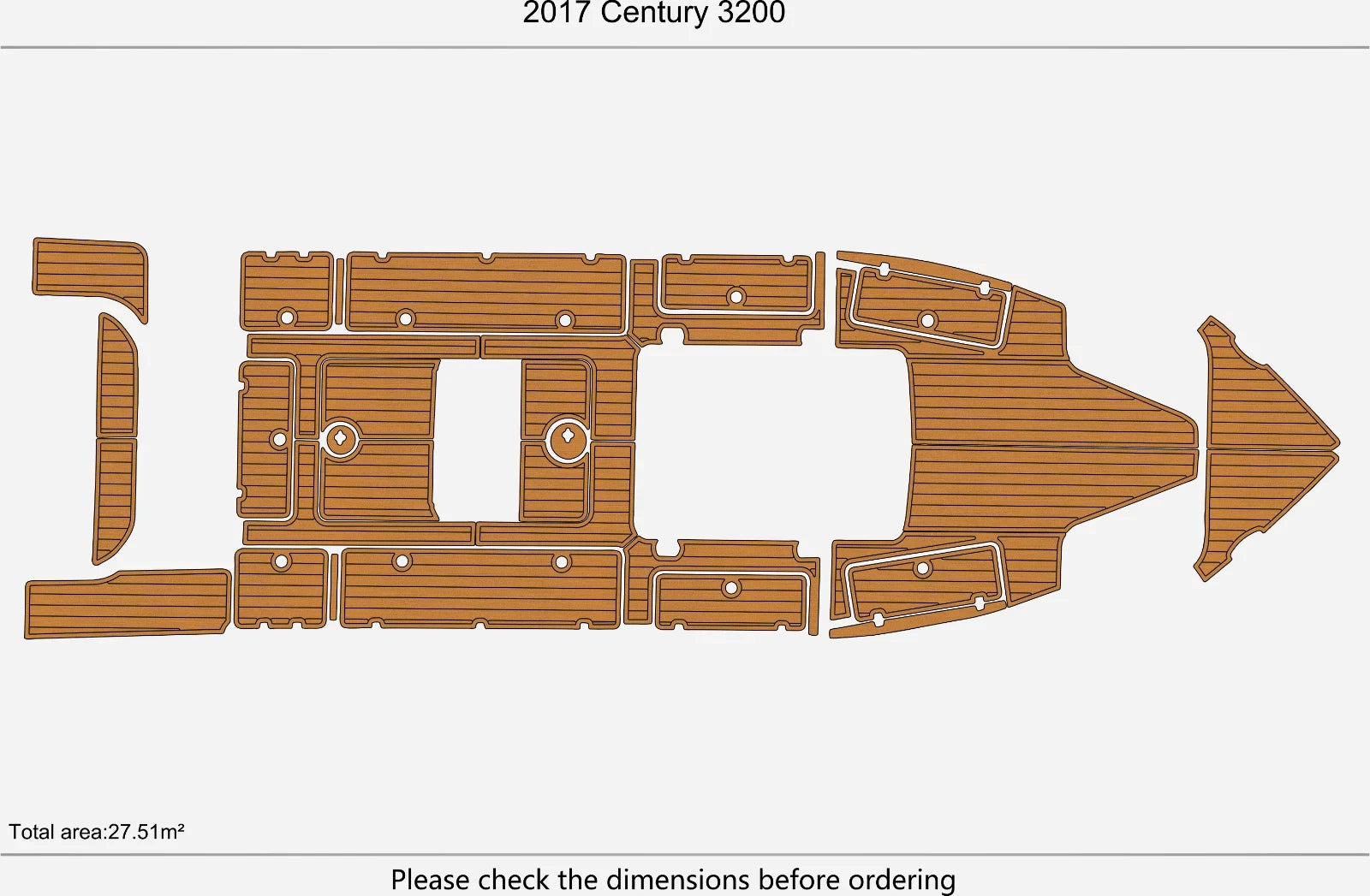 EVA Foam Pad for Century 3200 Swim Platform (2017)