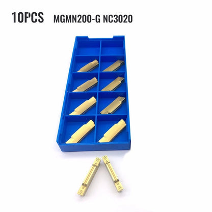 10PCS Grooving Inserts for Lathe NC3020
