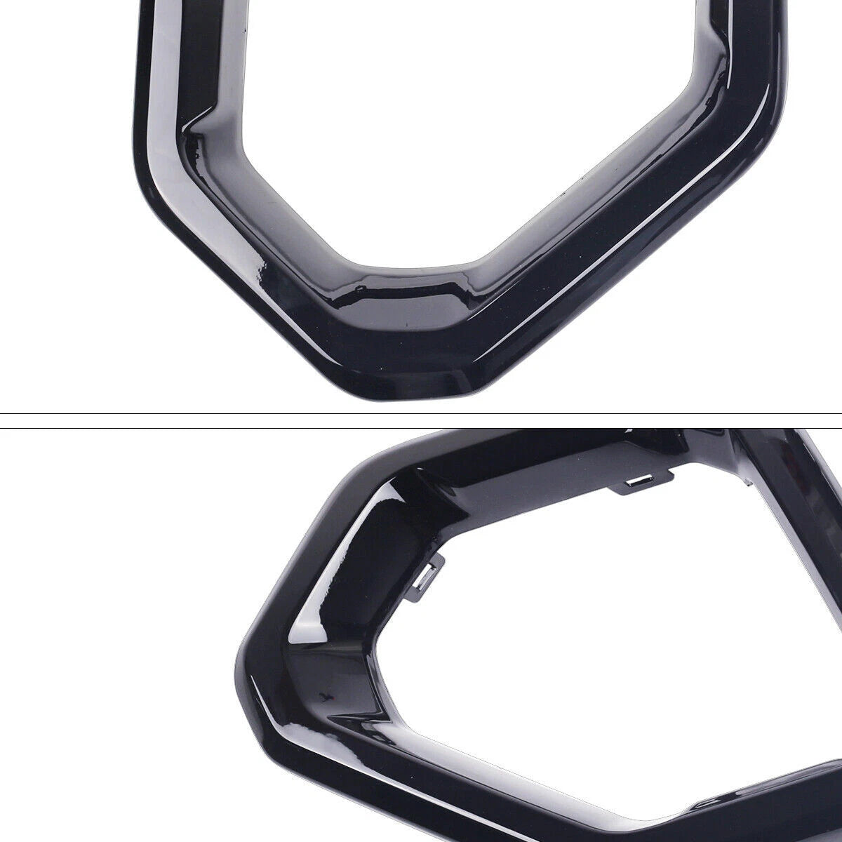 Gloss Black Front Fog Light Outer Bezel Cover for GMC Sierra Denali SLT (2019–2021)