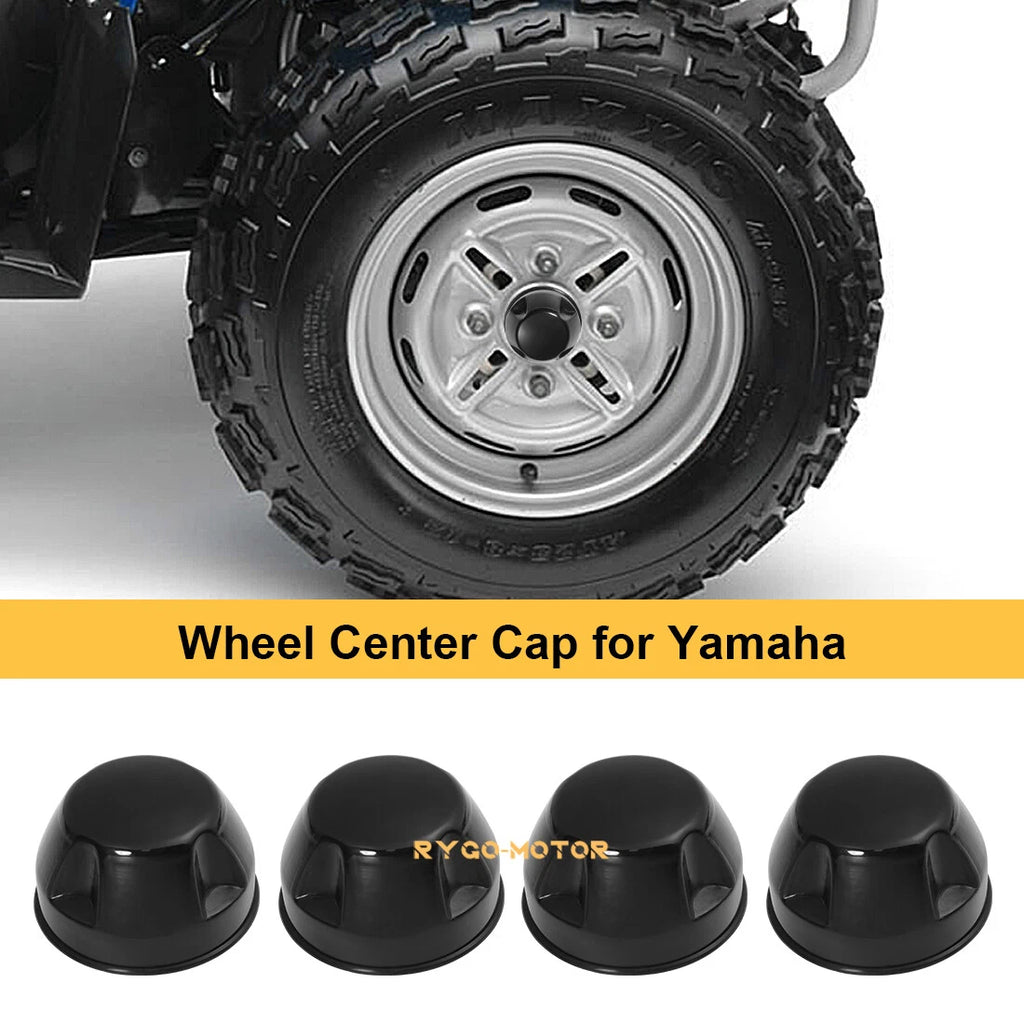 Set of 4 Center Wheel Hub Cap Covers for Yamaha Big Bear Grizzly Kodiak (400-450)
