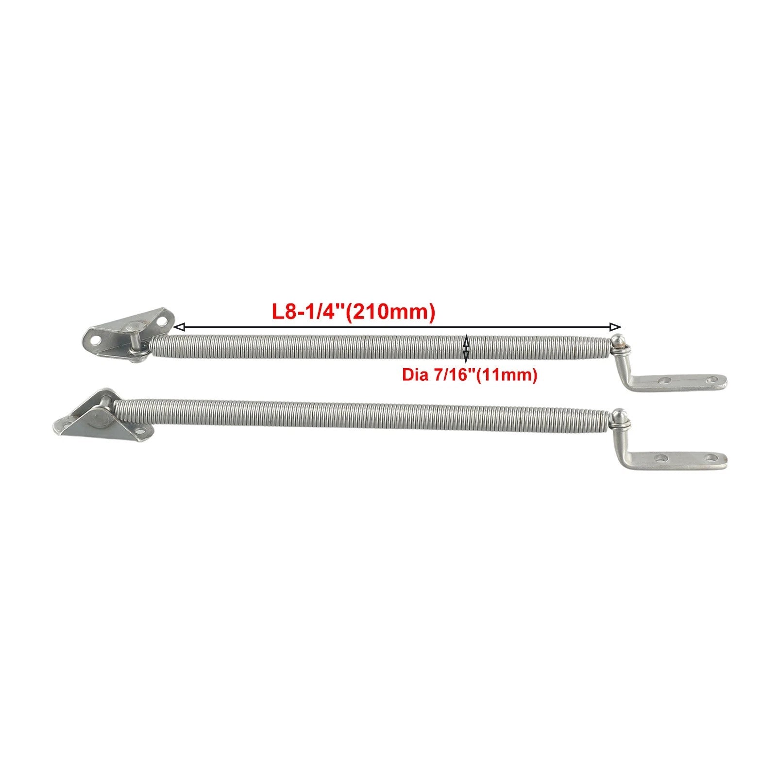 2pc Marine Stainless Steel Boat Hatch Support Spring Adjuster 210mm